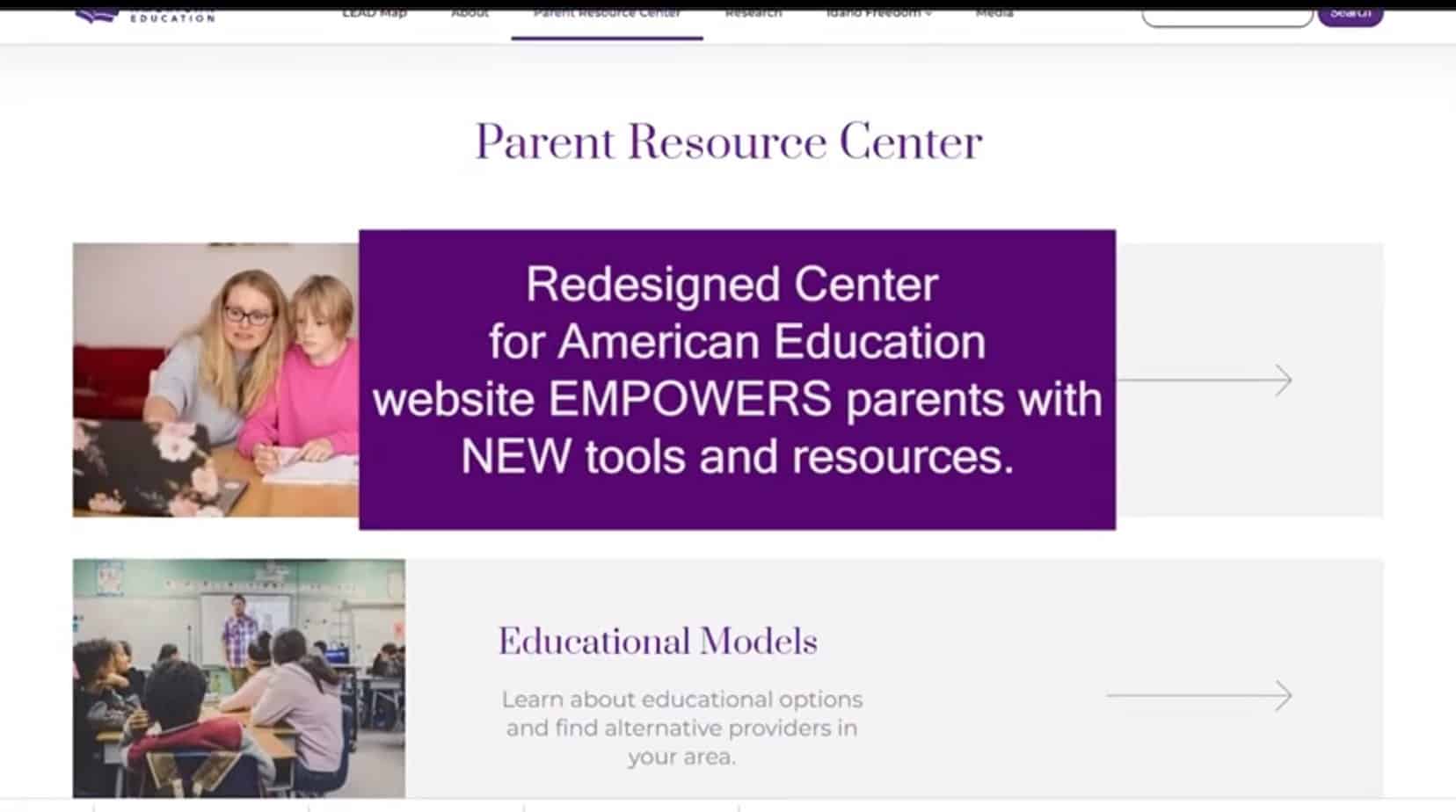 IFF unveils new Center for American Education site to empower students